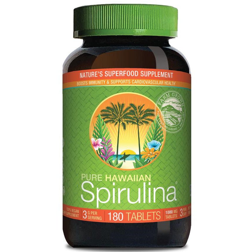 Cyanotech Hawajska Spirulina Pacifica 1000 mg 180 tabs Bezsmakowy Spirulina - Sklep Witaminki.pl