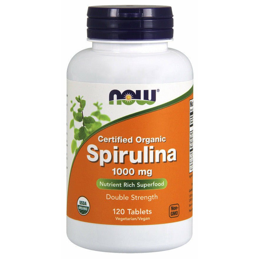 Spirulina NOW Foods Spirulina Organic 1000 mg 120 tabs - Sklep Witaminki.pl