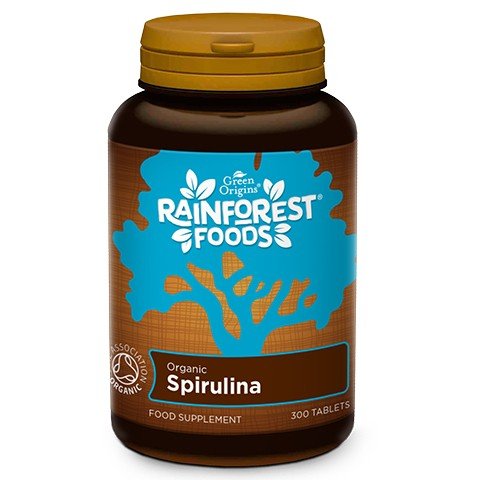 Rainforest Foods Organic Spirulina 500 mg 300 tabs Spirulina - Sklep Witaminki.pl