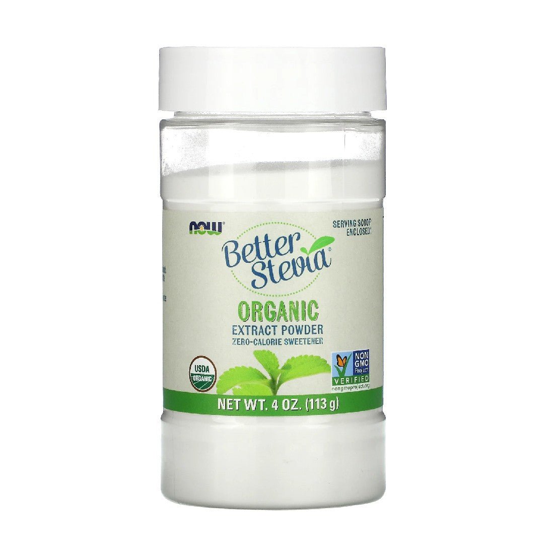 Stewia NOW Foods Better Stevia Extract Powder Organic 113 g - Sklep Witaminki.pl