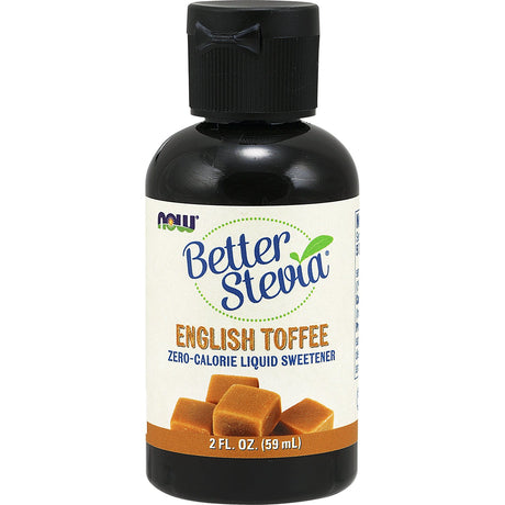 Stewia NOW Foods Better Stevia Liquid English Toffee 59 ml - Sklep Witaminki.pl