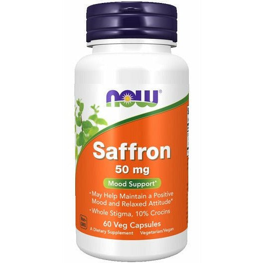 NOW Foods Saffron 50 mg 60 vcaps Szafran - Sklep Witaminki.pl