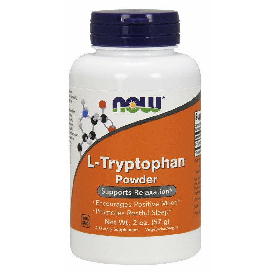 NOW Foods L - Tryptophan Powder 57 g Tryptofan - Sklep Witaminki.pl