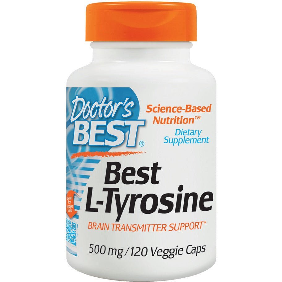Tyrozyna Doctor's BEST Best L-Tyrosine 500 mg 120 vcaps - Sklep Witaminki.pl