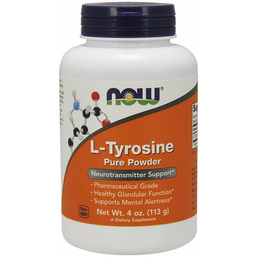 Tyrozyna NOW Foods L-Tyrosine Powder 113 g - Sklep Witaminki.pl