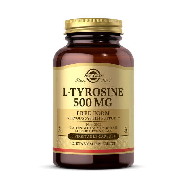 Tyrozyna Solgar L-Tyrosine 500 mg 50 caps - Sklep Witaminki.pl