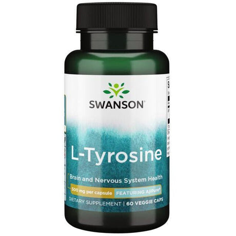 Tyrozyna Swanson L-Tyrosine 500 mg 60 vcaps - Sklep Witaminki.pl
