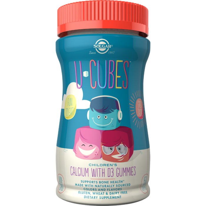 Solgar U - Cubes Children's Calcium with D3 Gummies 120 gummies Wapń dla Dzieci - Sklep Witaminki.pl
