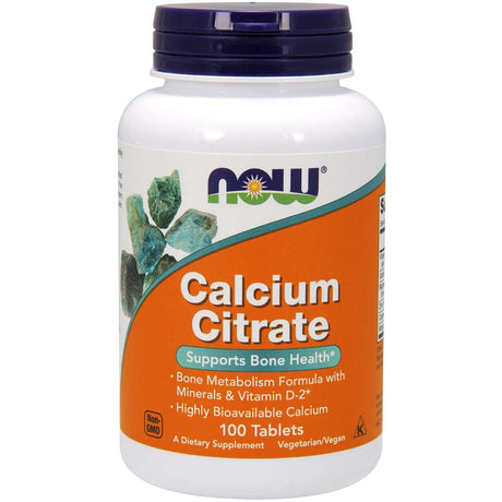 Wapń NOW Foods Calcium Citrate Pure Powder 227 g - Sklep Witaminki.pl