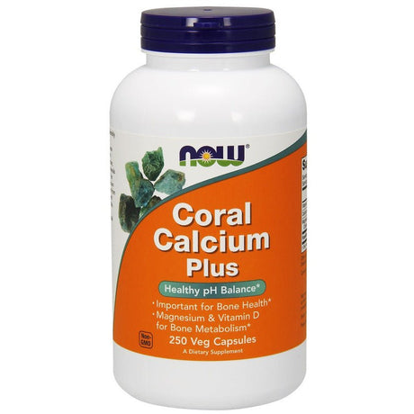 Wapń NOW Foods Coral Calcium Plus 100 vcaps - Sklep Witaminki.pl