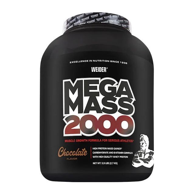 Weider Mega Mass 2000 2700 g Chocolate Gainer - Sklep Witaminki.pl