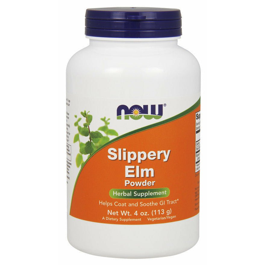 Wiąz czerwony NOW Foods Slippery Elm Powder 113 g - Sklep Witaminki.pl
