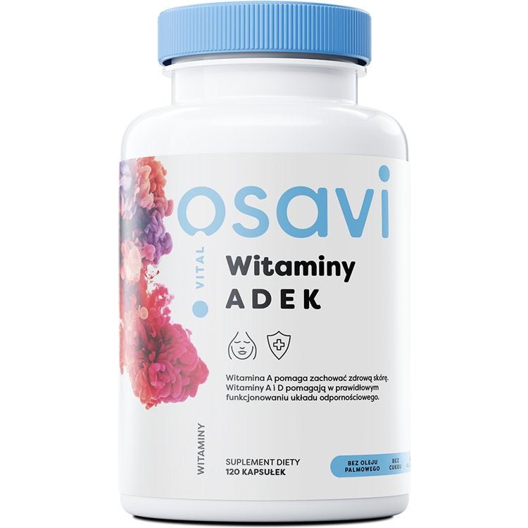Witamina A + D + E + K Osavi Witaminy ADEK 120 softgels - Sklep Witaminki.pl