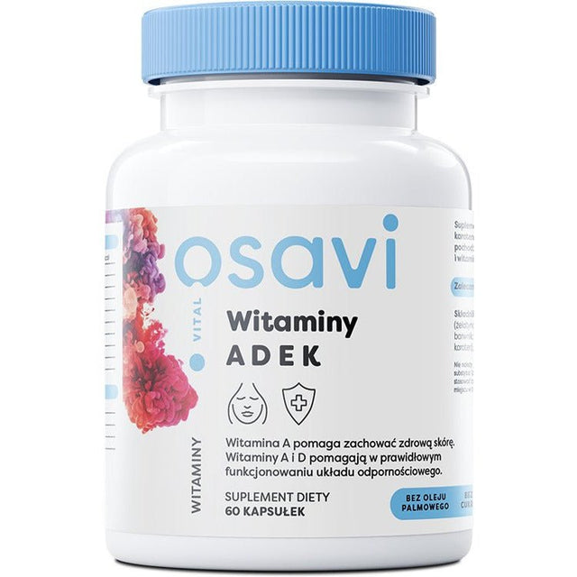 Witamina A + D + E + K Osavi Witaminy ADEK 60 softgels - Sklep Witaminki.pl