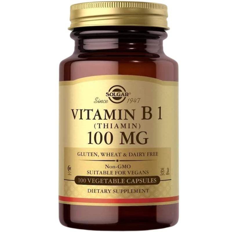 Solgar Vitamin B1 100 mg 100 vcaps Witamina B1 - Tiamina - Sklep Witaminki.pl