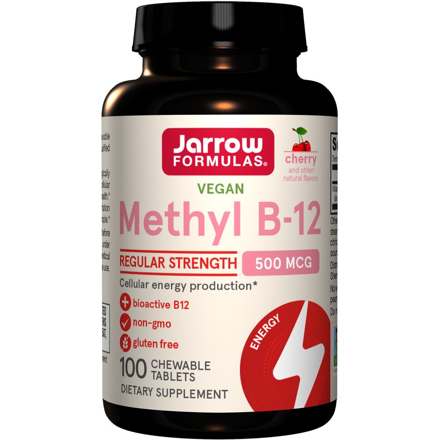 Jarrow Formulas Methyl B - 12 500 mcg 100 lozenges Wiśnia Witamina B12 - Kobalamina - Sklep Witaminki.pl