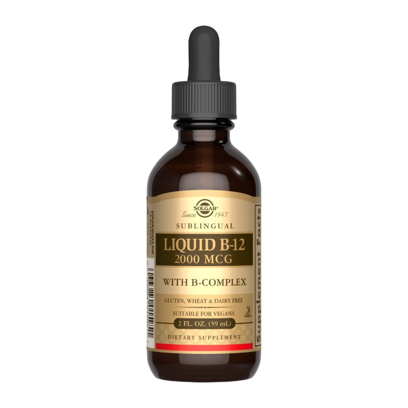 Solgar Liquid B - 12 2000 mcg 59 ml Witamina B12 - Kobalamina - Sklep Witaminki.pl
