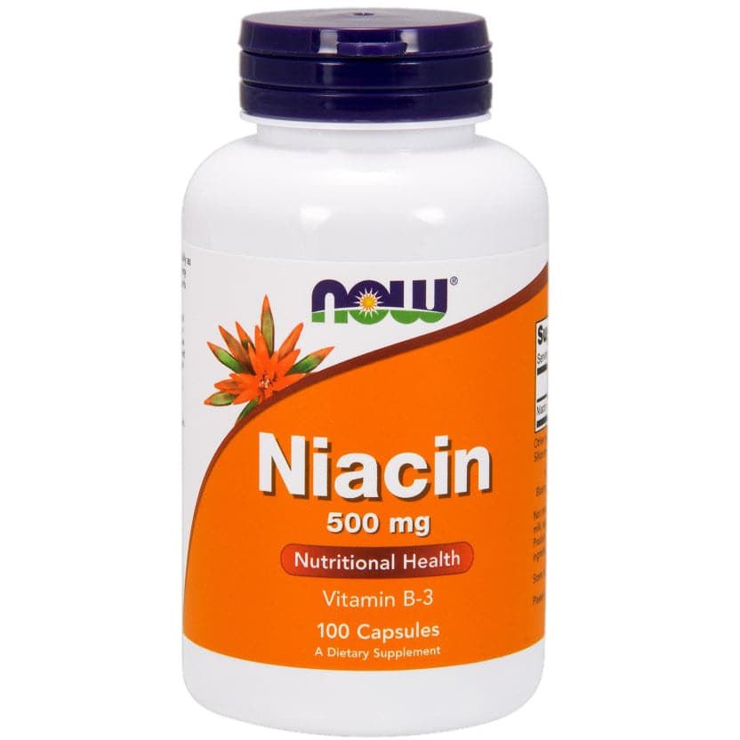 NOW Foods Niacin 500 mg Capsules 100 caps Witamina B3 - Niacyna - Sklep Witaminki.pl