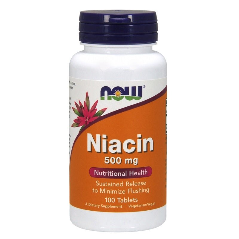 NOW Foods Niacin 500 mg Tablets 100 tabs Witamina B3 - Niacyna - Sklep Witaminki.pl
