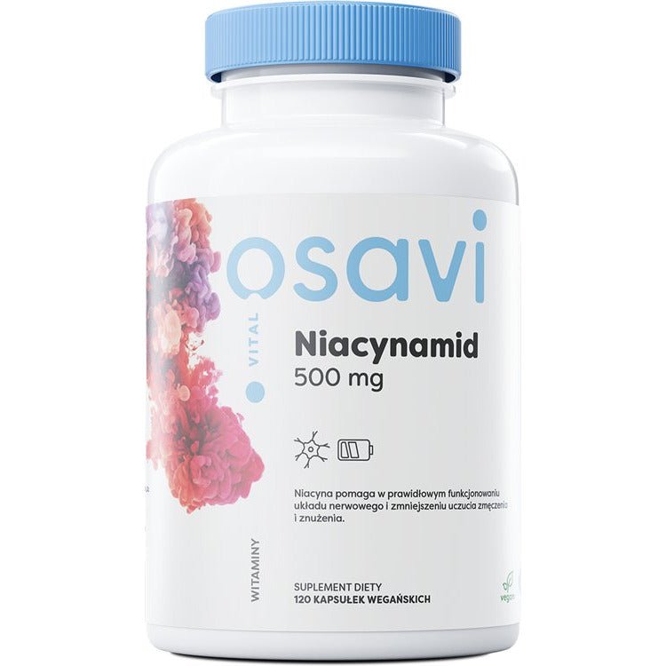 Witamina B3 - Niacyna Osavi Niacynamid 500mg 120 vegan caps - Sklep Witaminki.pl