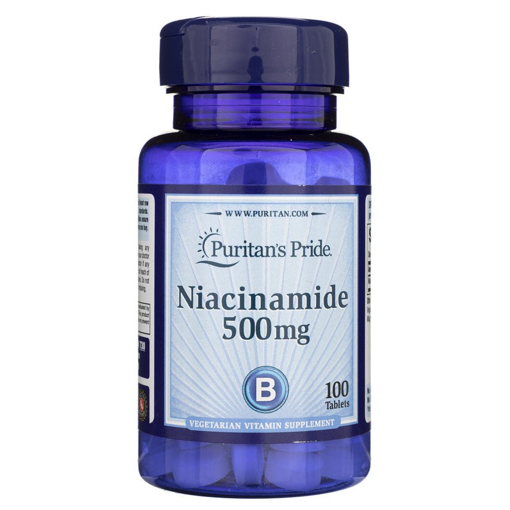 Puritan's Pride Niacynamid 500 mg 100 tabs Witamina B3 - Niacyna - Sklep Witaminki.pl