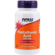Witamina B5 - Kwas pantotenowy NOW Foods Pantothenic Acid 500 mg 100 vcaps - Sklep Witaminki.pl