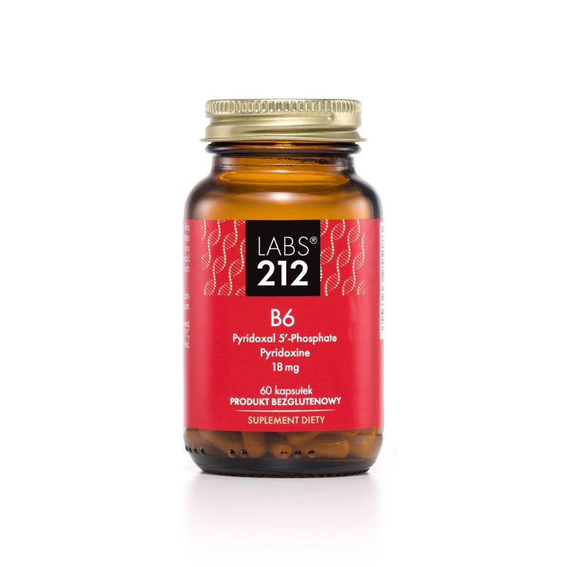 Labs212 Vitamin B6 Pyridoxal 5' - Phosphate + Pyridoxine 60 caps Witamina B6 - Pirydoksyna - Sklep Witaminki.pl
