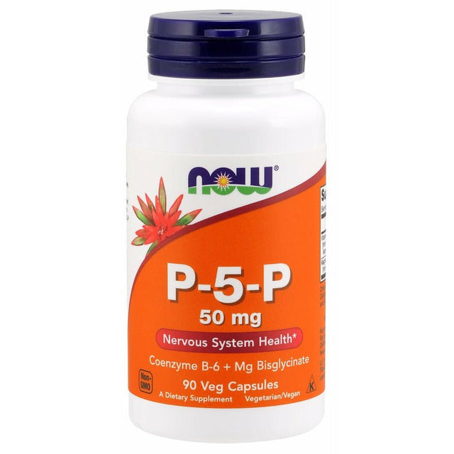 Witamina B6 - Pirydoksyna NOW Foods P-5-P 50 mg 90 vcaps - Sklep Witaminki.pl