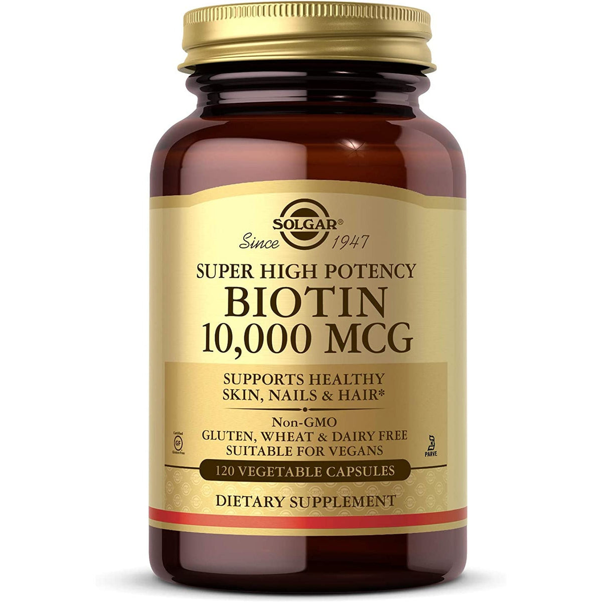 Solgar Biotin 10000 mcg 120 vcaps Witamina B7 - Biotyna - Sklep Witaminki.pl
