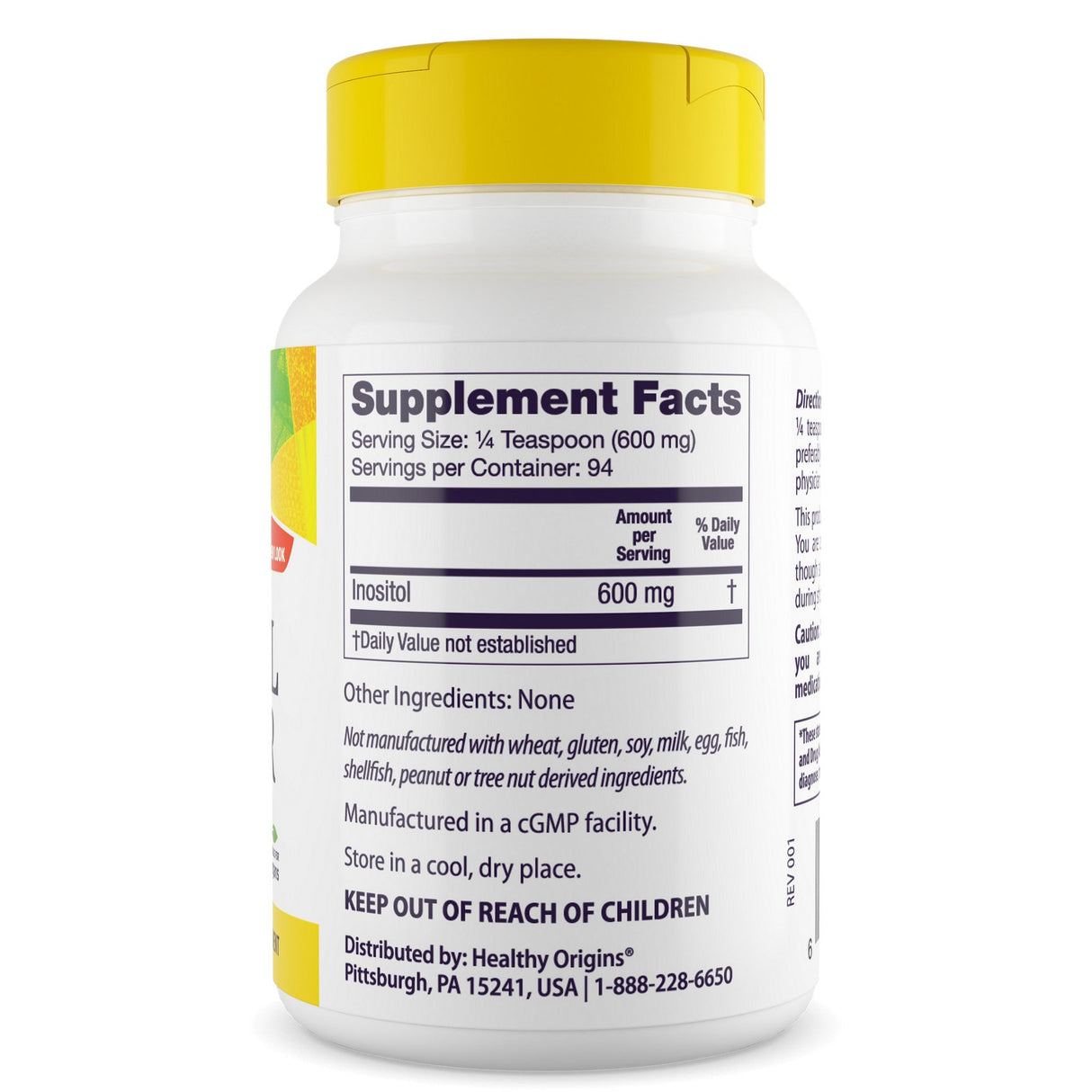 Healthy Origins Inositol Powder 0 Witamina B8 - Inozytol - Sklep Witaminki.pl