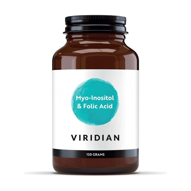 Witamina B8 - Inozytol Viridian Myo-Inositol & Folic Acid 120 g - Sklep Witaminki.pl