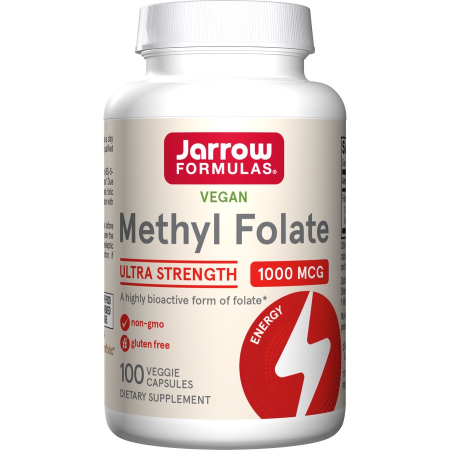 Witamina B9 / B11 - Kwas Foliowy Jarrow Formulas Methyl Folate 1000 mcg 100 caps - Sklep Witaminki.pl
