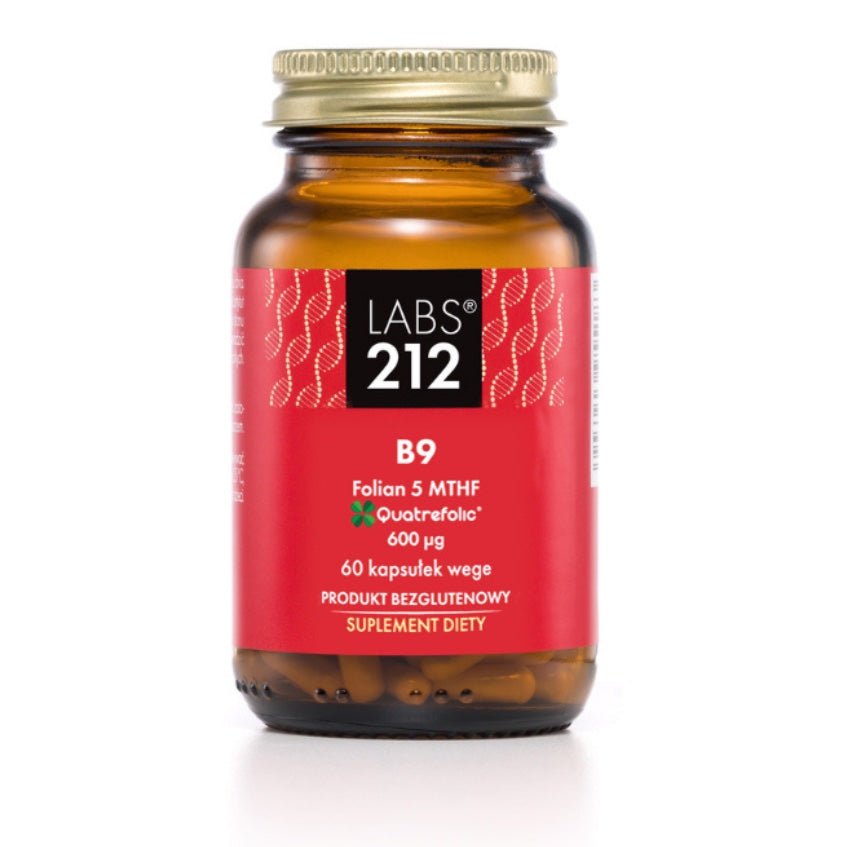 Labs212 B9 Folian 5 - MTHF Quatrefolic 600 μg 60 caps Witamina B9 / B11 - Kwas Foliowy - Sklep Witaminki.pl