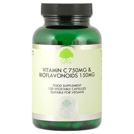Witamina C G&G G&G Witamina C 750mg z bioflawonoidami 120 kapsułek 120 caps - Sklep Witaminki.pl