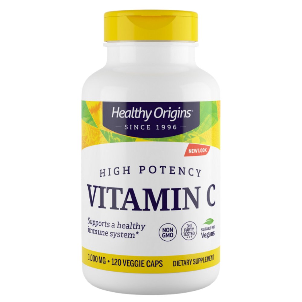 Healthy Origins Vitamin C 1000 mg Capsules 120 vcaps Witamina C - Sklep Witaminki.pl