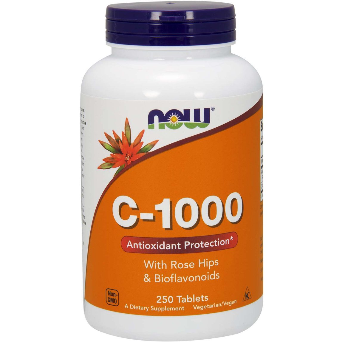 Witamina C NOW Foods Vitamin C-1000 with Rose Hips & Bioflavonoids 250 tabs - Sklep Witaminki.pl