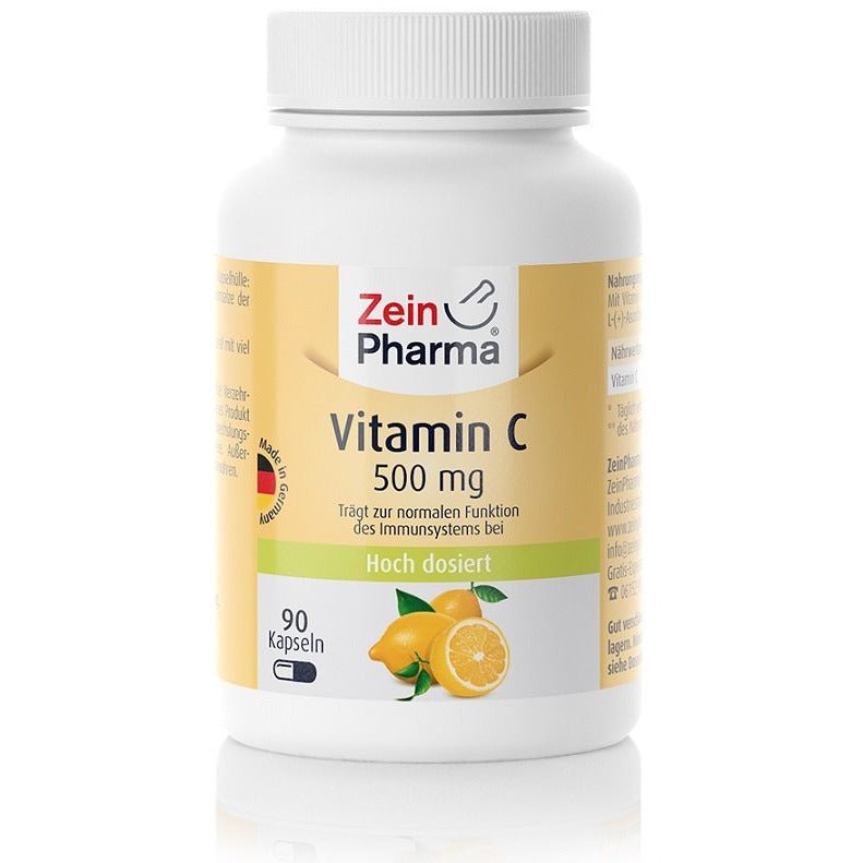 Zein Pharma Vitamin C 500mg 90 caps Witamina C - Sklep Witaminki.pl