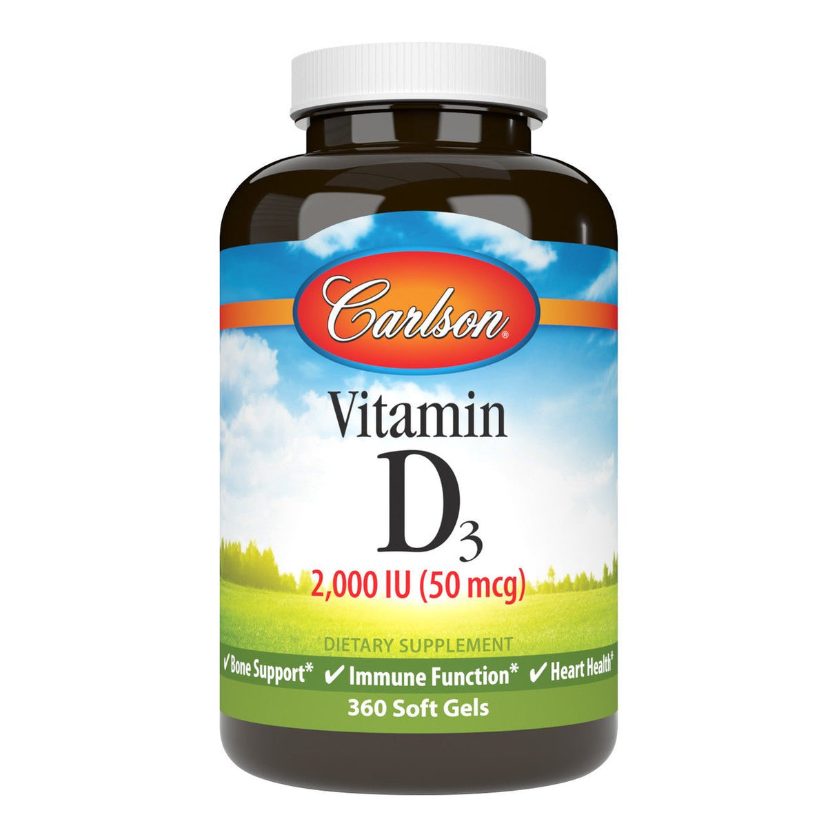Witamina D3 Carlson Labs Vitamin D3 2000 IU 360 softgels - Sklep Witaminki.pl