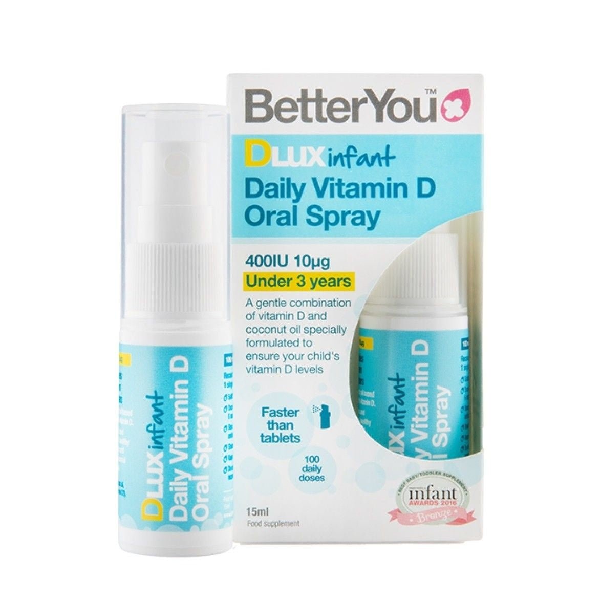 Witamina D3 dla Niemowląt BetterYou D400 dla niemowląt 15 ml - Sklep Witaminki.pl