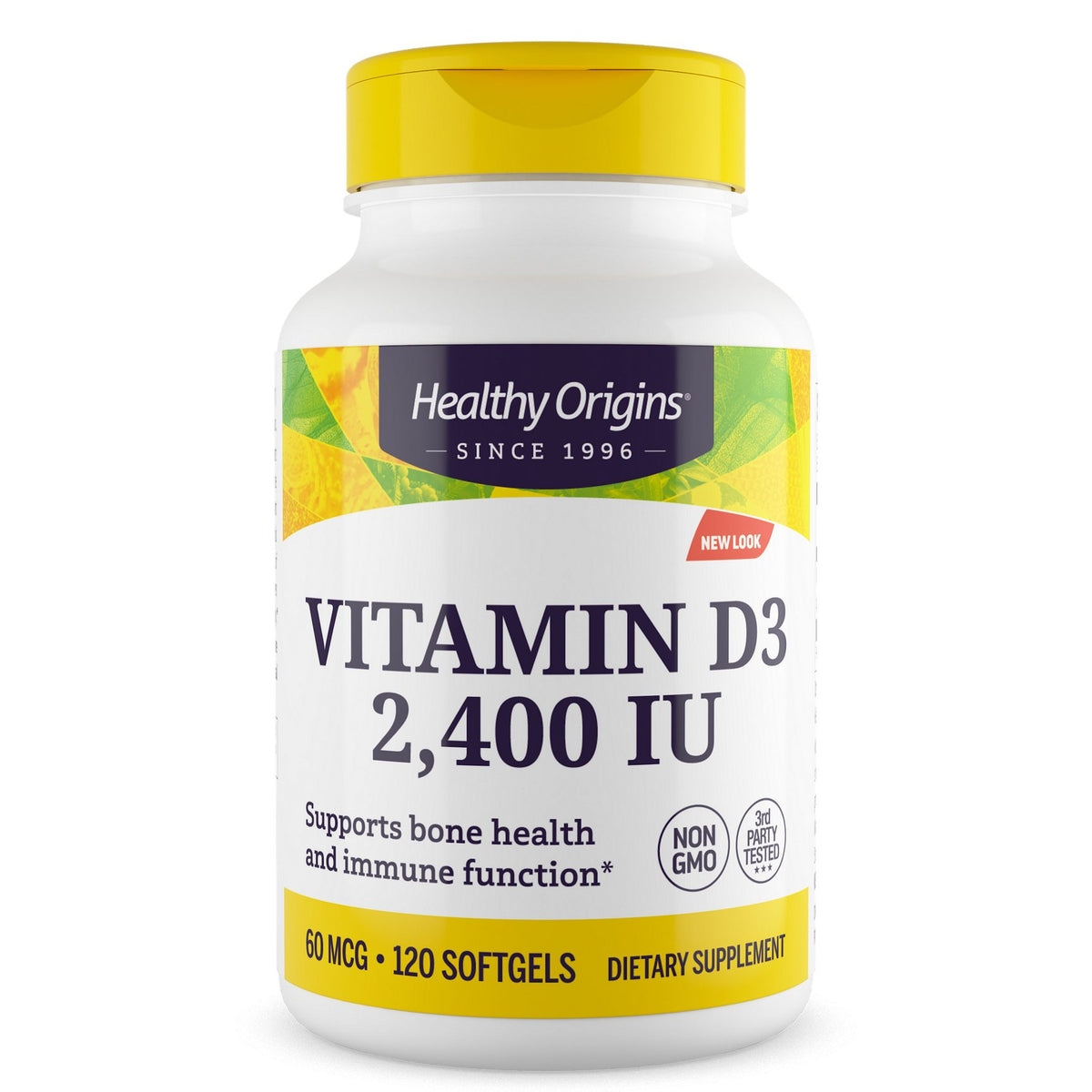Healthy Origins Vitamin D3 2400 IU 120 softgels Witamina D3 - Sklep Witaminki.pl