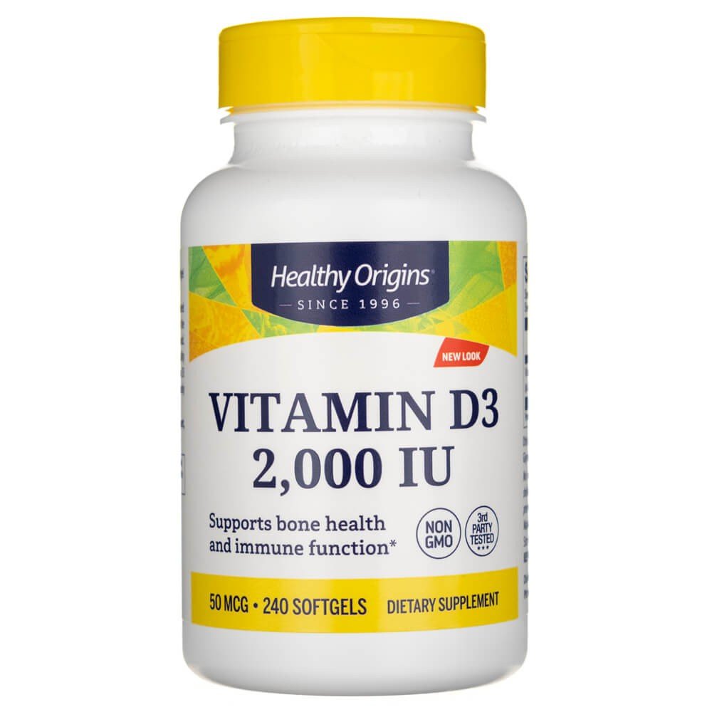 Healthy Origins Witamina D3 2000 IU 240 caps Witamina D3 - Sklep Witaminki.pl