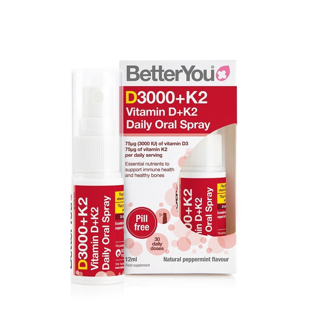 BetterYou Witamina D3 + K2 MK7 75 mcg w sprayu 12 ml Witamina D3 + K2 - Sklep Witaminki.pl