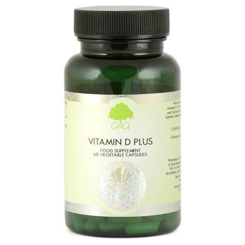 Witamina D3 + K2 G&G G&G Witamina D3 4000iu Plus K2 200 µg 60 kapsułek 60 caps - Sklep Witaminki.pl