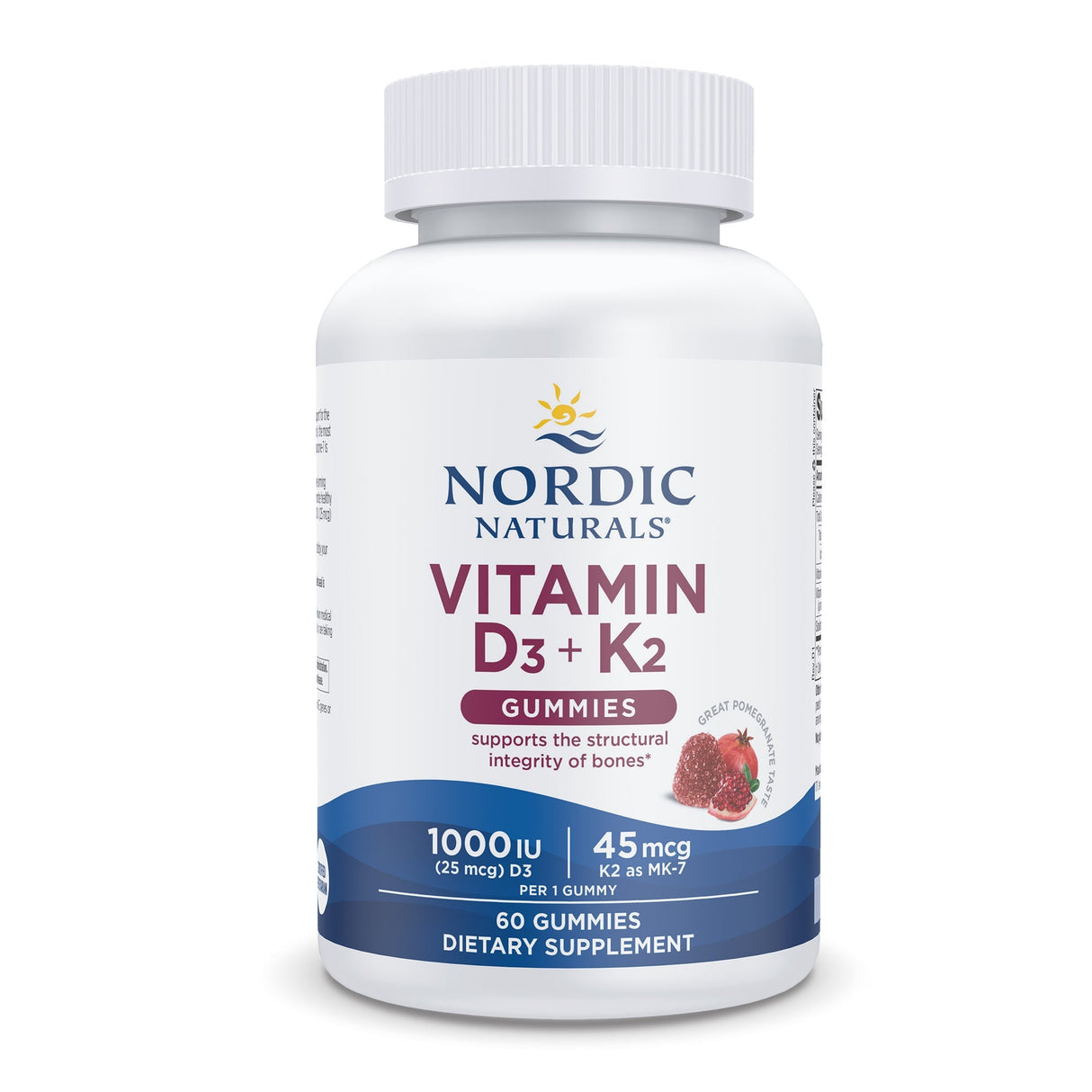 Witamina D3 + K2 Nordic Naturals Vitamin D3+K2 Gummies 60 gummies Granat - Sklep Witaminki.pl