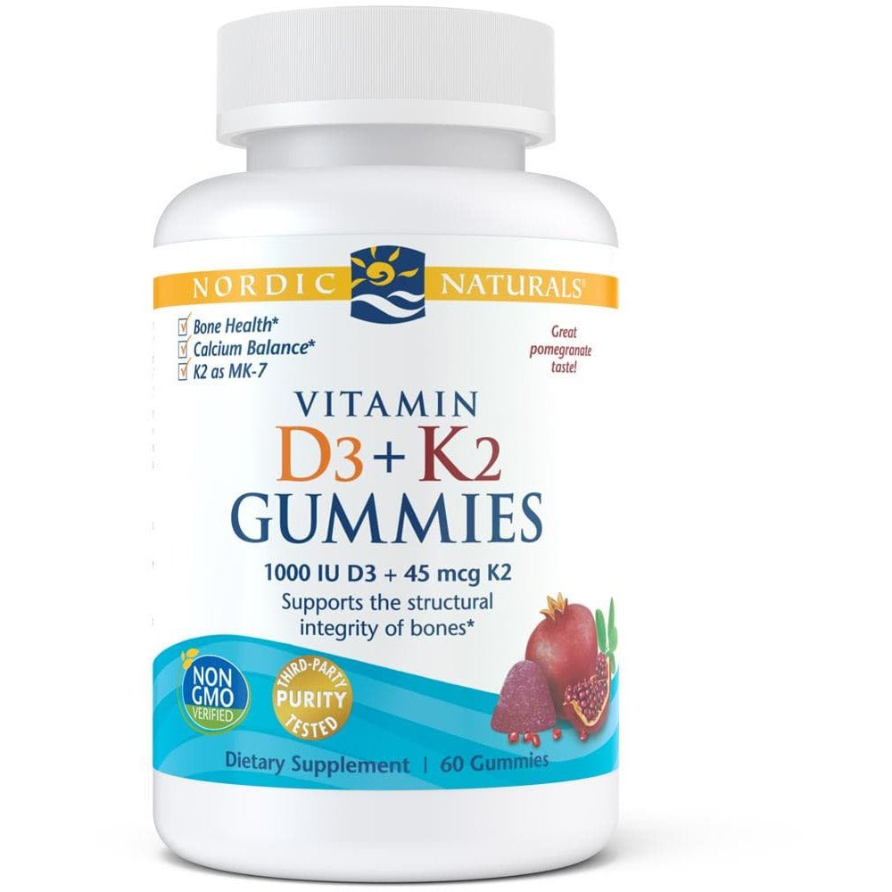 Witamina D3 + K2 Nordic Naturals Vitamin D3+K2 Gummies 60 gummies Granat - Sklep Witaminki.pl