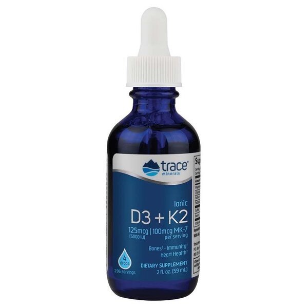 Witamina D3 + K2 Trace Minerals Ionic D3 + K2 59 ml - Sklep Witaminki.pl