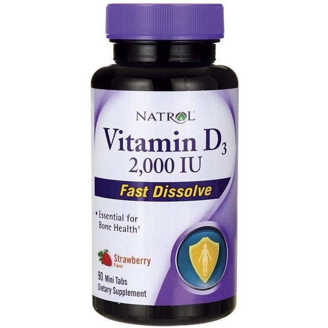 Natrol Vitamin D3 Fast Dissolve 2000 IU 90 tabs Witamina D3 - Sklep Witaminki.pl
