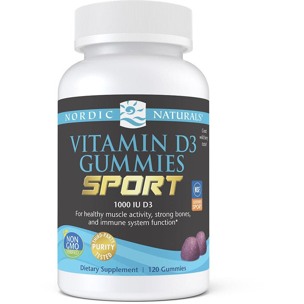 Nordic Naturals Vitamin D3 Gummies Sport 120 gummies Owoce Leśne Witamina D3 - Sklep Witaminki.pl
