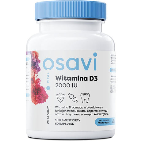 Witamina D3 Osavi Witamina D3 2000IU 60 caps - Sklep Witaminki.pl
