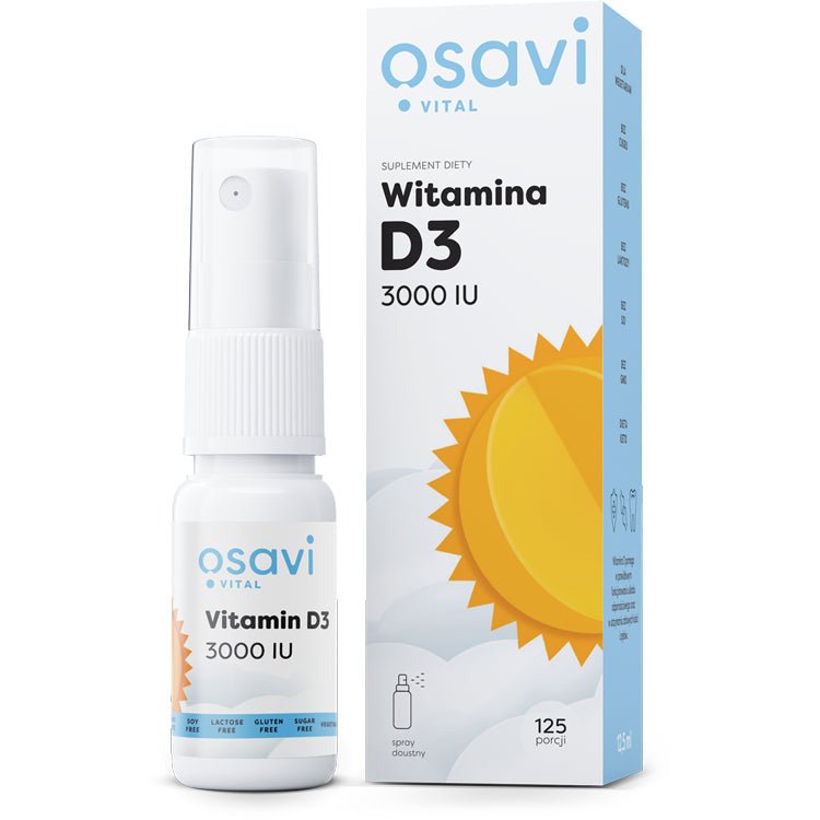 Osavi Witamina D3 Spray Doustny 3000IU 12.5 ml Witamina D3 - Sklep Witaminki.pl